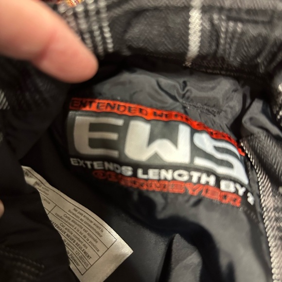 Obermeyer Kids Plaid Snow Pants Black and White Skiing Snowboard Size 12 Winter - Picture 9 of 9